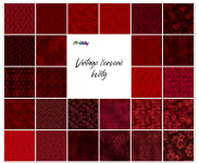 Vintage červené květy