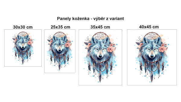 OB - Koženkový panel - barevné kočky (1)