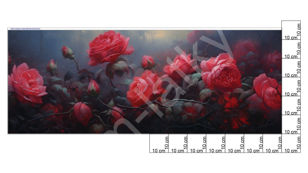 Panel  145 x 55 cm  - pampelišky (1)