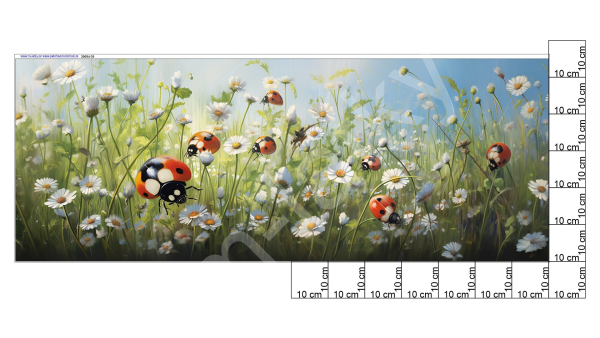 Panel  145 x 55 cm  - růže (1)