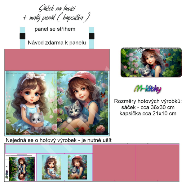 Panel - sáček na lavici + kapsička penálek) - hasiči (2)