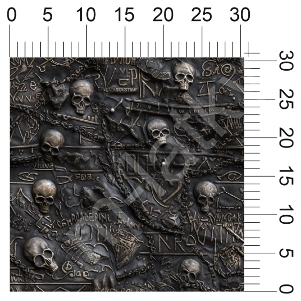 Vzor - Gothic - Zombie metal (rokový vzor) (4)