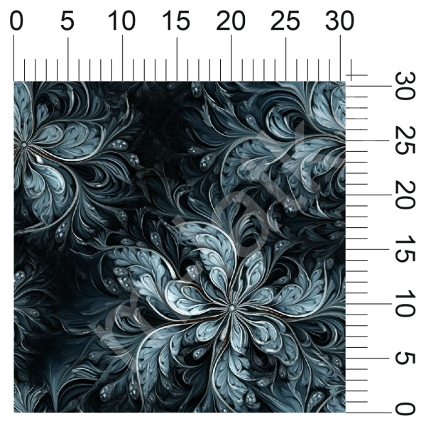 Vzor - fraktál - ledové květy (2)