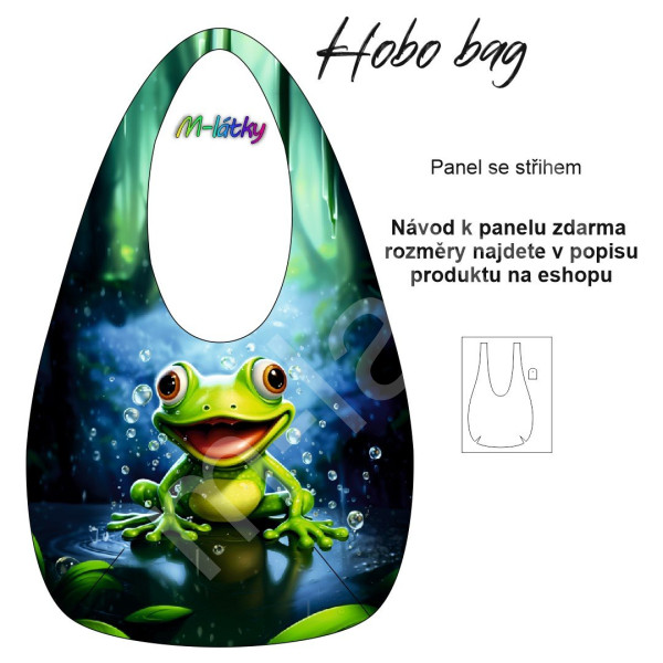 Panel k ušití  - Hobo bag  (nákupní taška) - bílá sova (3)
