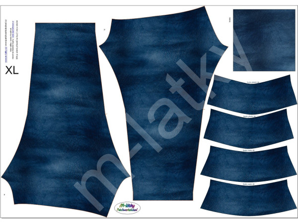 K - Panel k ušití - leginy - dámské - vzhled odřené kůže (1)