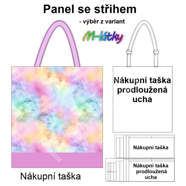 Panel k ušití  - nákupní taška/nákupní taška s prodluženými uchy - výběr z typu a materiálů  - Sova (1)