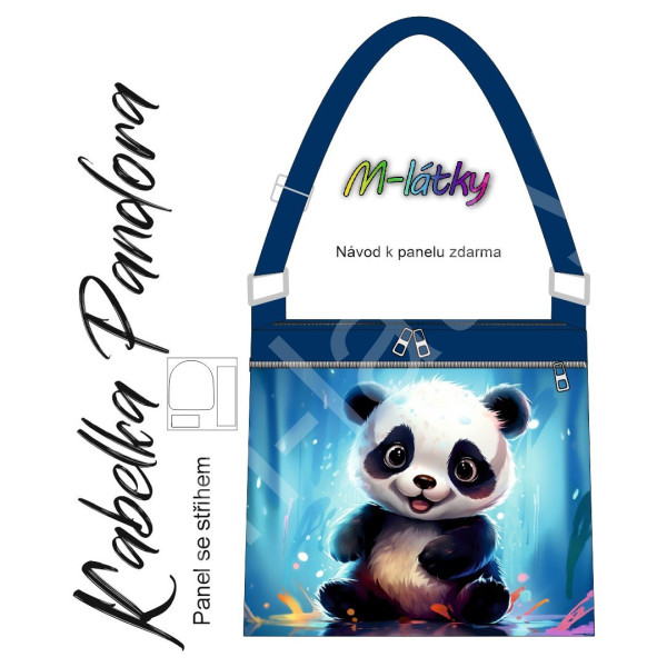 Panel k ušití - Crossbody kabelka Pandora - pampelišky (2)