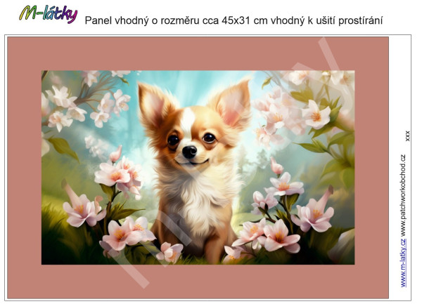 Panel k ušití - cca 45x31 cm (prostírání) - slunečnice (1)