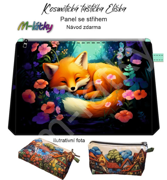 Panel - Kosmetická taštička Eliška - sovy (3)