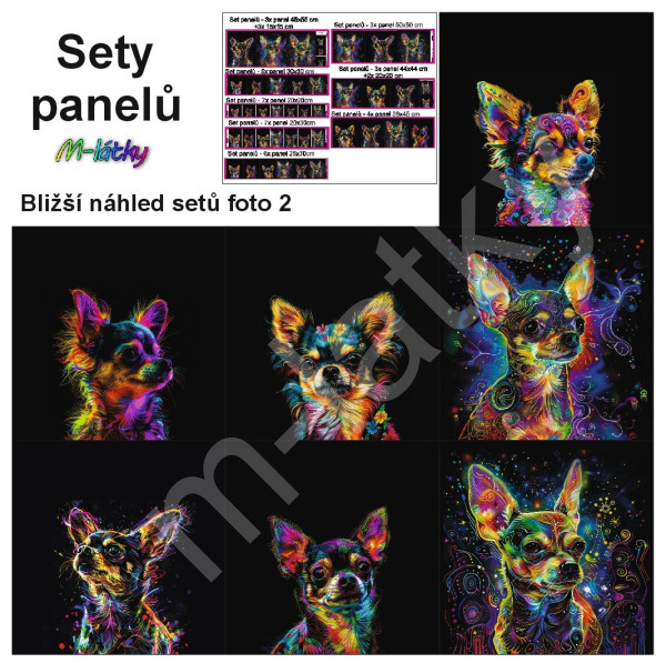 Set panelů dle výběru - čivava (1)