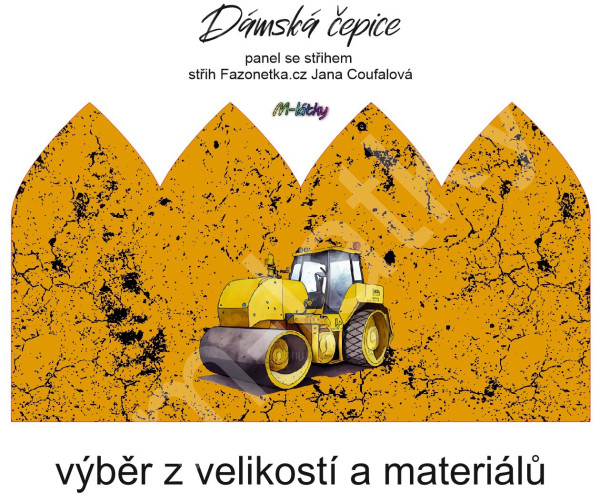 Panel se střihem - dámská čepice Jana - Jorkšírský teriér (2)