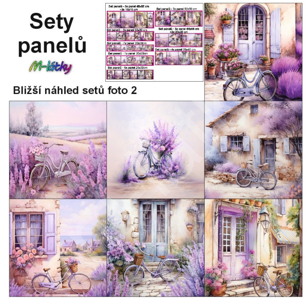 Set panelů dle výběru - magická zvířata (lev, liška, kočka, jaguár, vlk) (3)