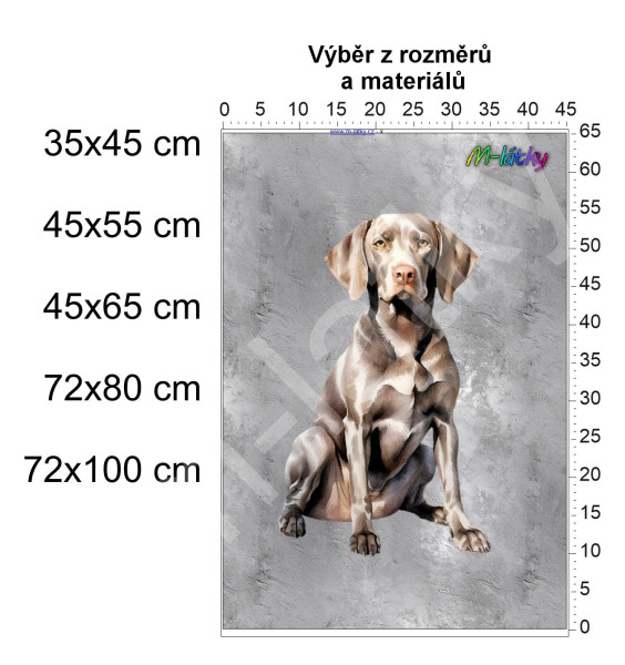 Panel  - výběr z rozměrů - Whippet (1)
