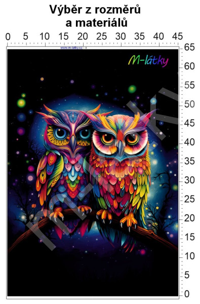 Panel  - výběr z rozměrů - Gothic růže (1)