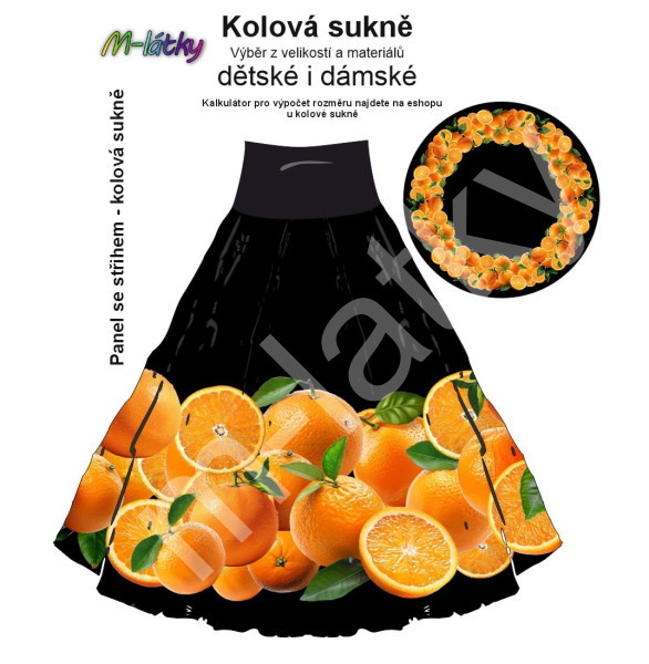 Panel - kolová sukně  výběr z průměru  od 60 do 145 cm - Mainská mývalí kočka (15)