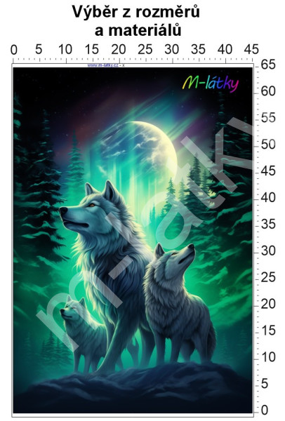 Panel  - výběr z rozměrů - Vlci (1)