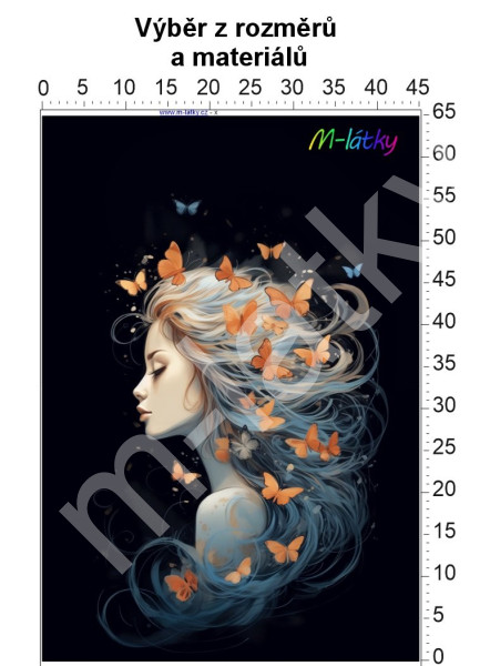 Panel  - výběr z rozměrů - Dívka s deštníkem (1)