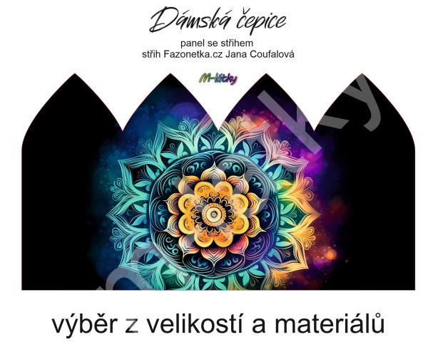 Panel se střihem - dámská čepice Jana - veverka (2)