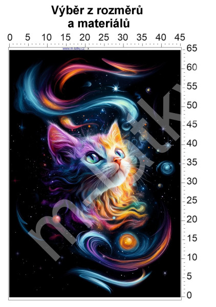 Panel  - výběr z rozměrů - Kočka v zahradě (1)