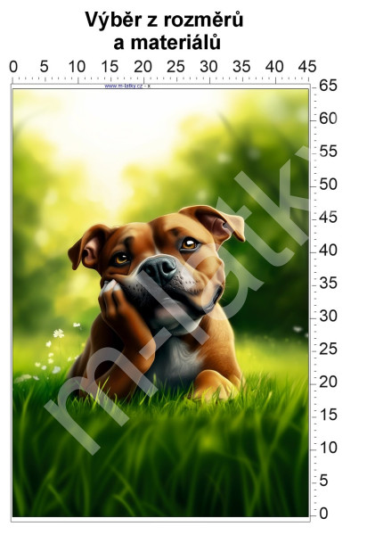 Panel  - výběr z rozměrů - Americký stafordširský teriér (2)