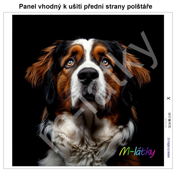 Panel k ušití  - dekorativní polštář - švadlenka (1)