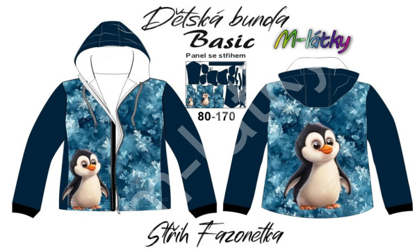 F - Panel dětská bunda Basic - malá hasička (1)