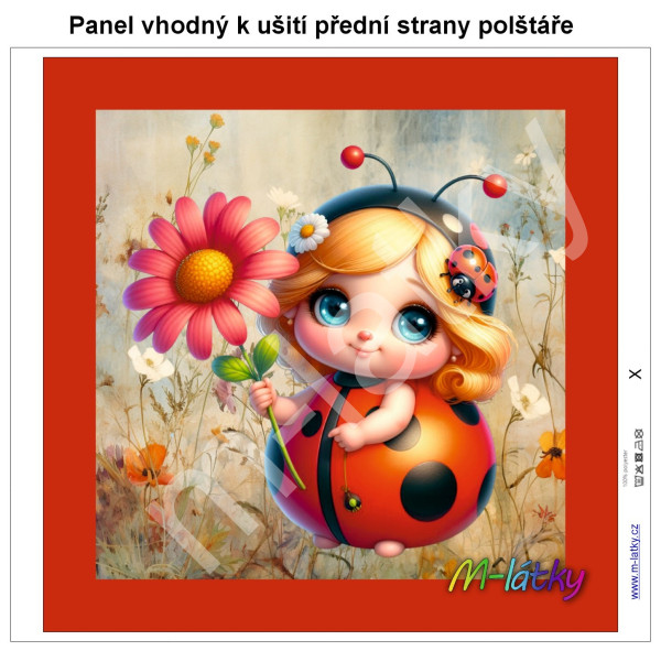 Panel k ušití  - dekorativní polštář - Pražský krysařík (1)