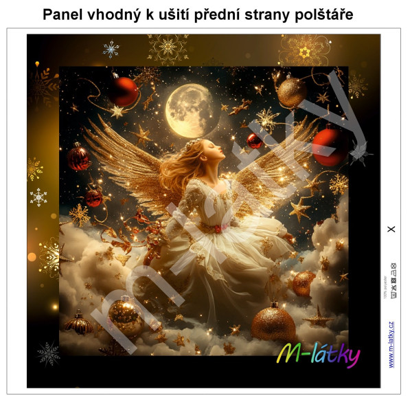 Panel k ušití  - dekorativní polštář - Zlatý retrívr (1)
