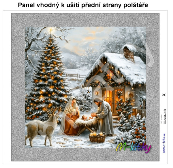 Panel k ušití  - dekorativní polštář - Zlatý retrívr (1)