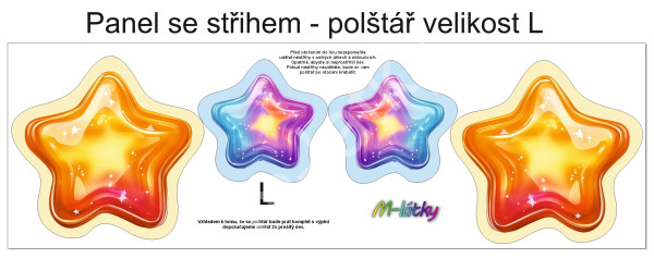 Panel k ušití  - 3D dekorativní polštář velikost L - žirafa (2)