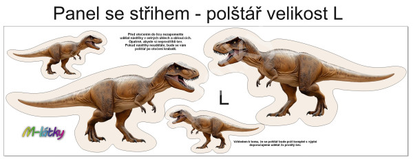 Panel k ušití  - 3D dekorativní polštář velikost L - muffin (2)