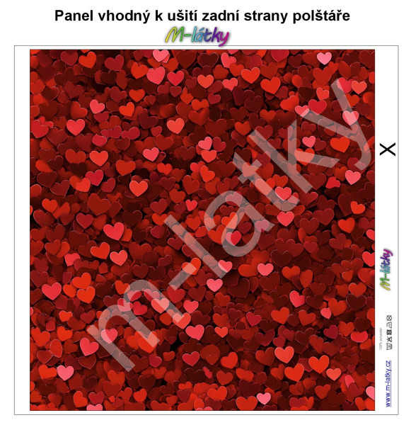 Panel k ušití  - dekorativní polštář - zadní strana - textura (1)
