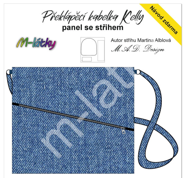 D - Panel k ušití - Překlápěcí kabelka Kelly - magické pampelišky (7)