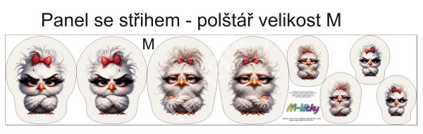 Panel k ušití  - 3D dekorativní polštář velikost M - tlapka hnědá (2)