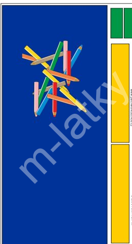 Stahovací vak velikost M  - pastelky I (1)