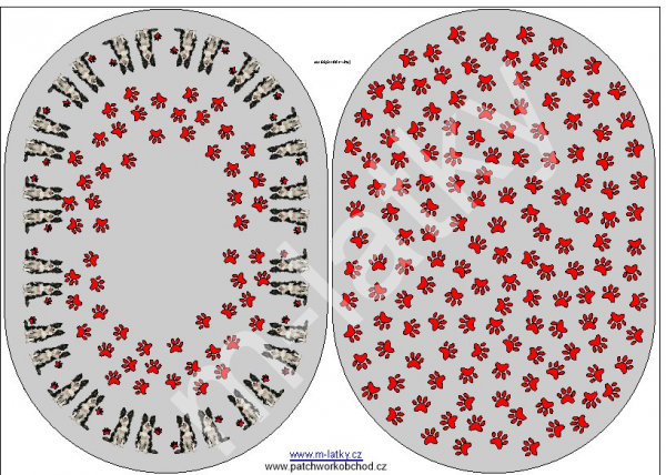 Pelíšek havanský psík  - ovál 100 cm (3)