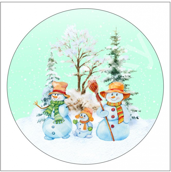 Panel vánoční prostírání - podkafíčka průměr 12 cm (1)