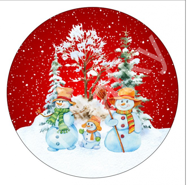 Panel vánoční prostírání - podkafíčka průměr 12 cm (1)