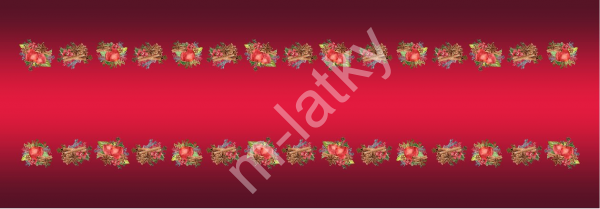 Vánoční  ubrus - vánoční - cca 142x50 cm (1)