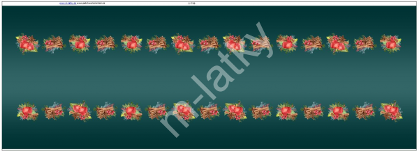 Vánoční  ubrus - vánoční - cca 142x50 cm (1)