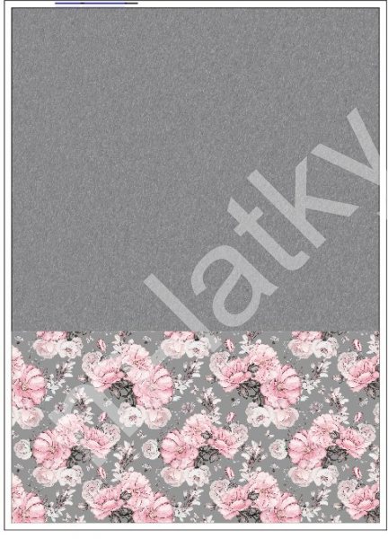 Panel  o rozměru 25x35 cm - vhodný na ušití peněženky - panenka (1)