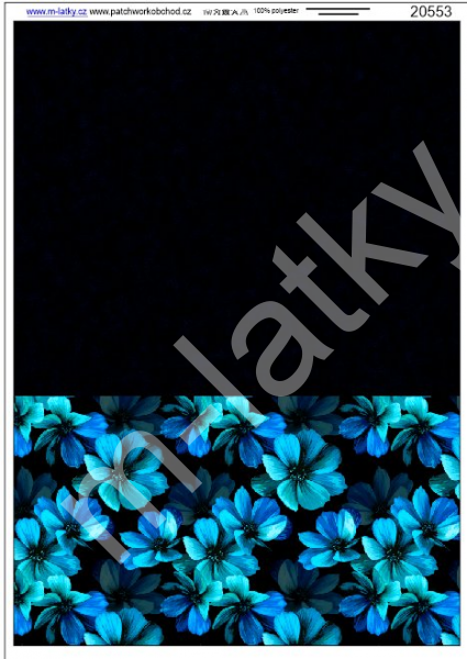 Panel  o rozměru 25x35 cm - vhodný na ušití peněženky - růže (1)