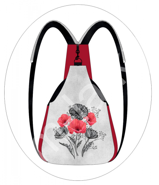 Panel k ušití -  Batoh Arnošt - 17  mandala - výběr z variant materiálu (3)