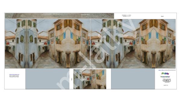 Panel k ušití - košík XL (na hračky, šicí nepořádek:) apod.) - město (3)