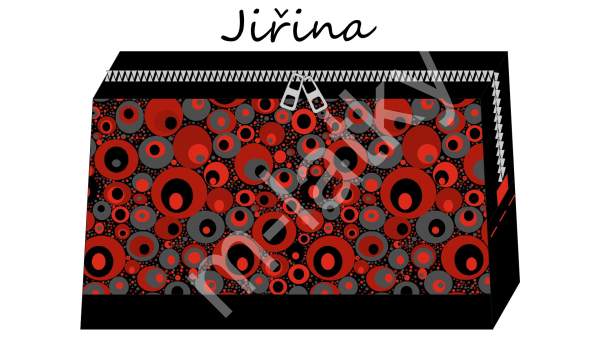 Panel - kosmetická taštička Jiřina - orchidea (5)