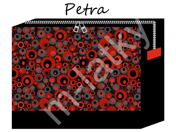 Panel k ušití - kosmetická taštička Petra - orchidea (6)