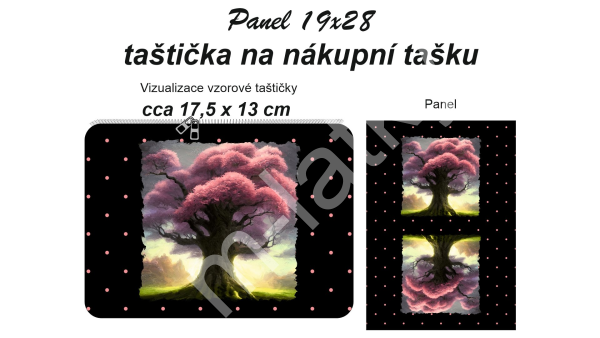 Panel - kapsička na nákupní tašku/kosmetická taštička (1)