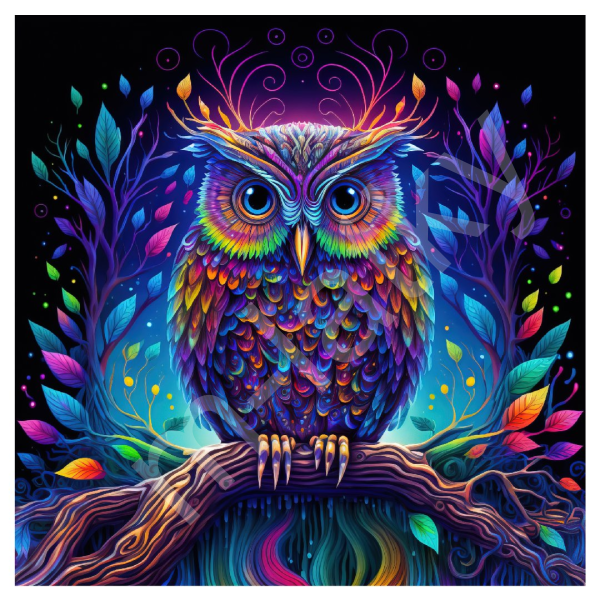 Panel  35-39 x 45 cm (více v popisu produktu) - sova (1)