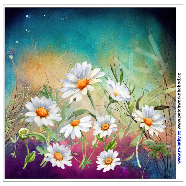 Panel o rozměru cca 30x30 cm - kočka s motýli (1)