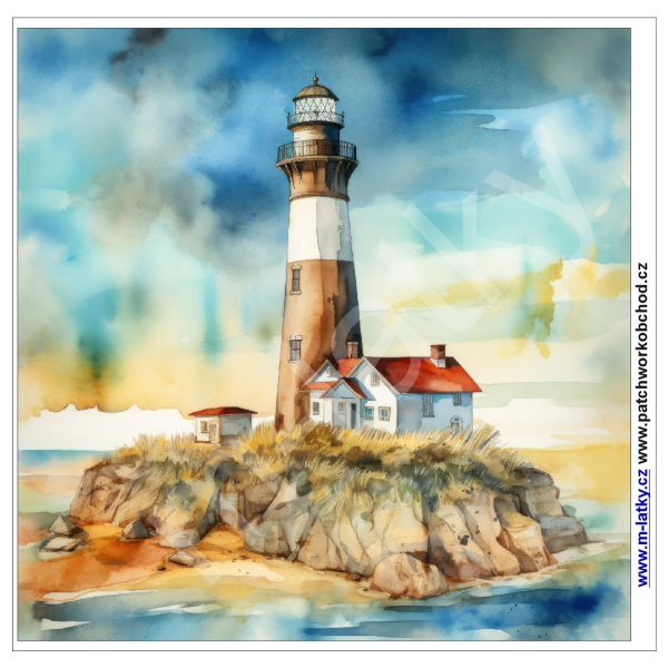 Panel o rozměru cca 30x30 cm - maják (1)